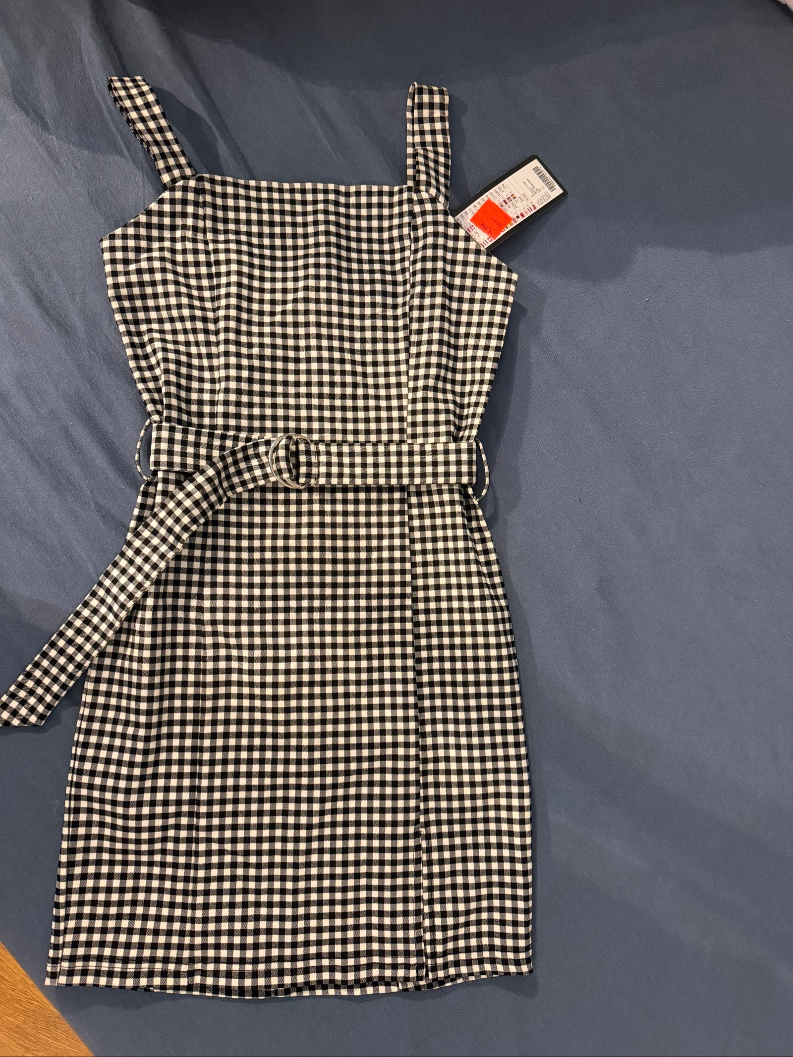 Robe à carreaux courte